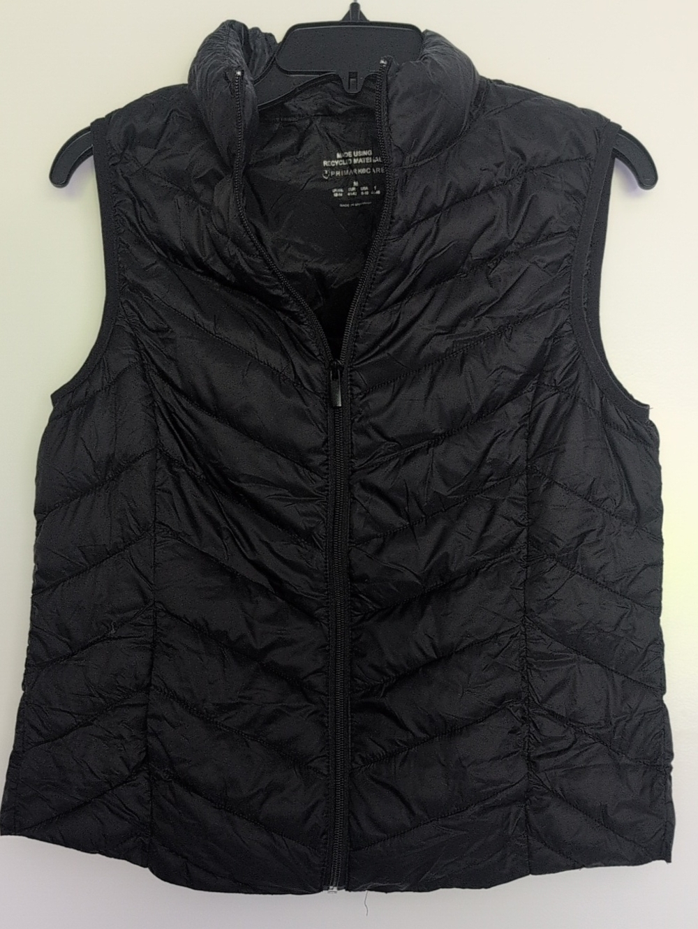 Primark Women’s Black Quilted Puffer Vest - Lightweight Layering. Pack Bag.